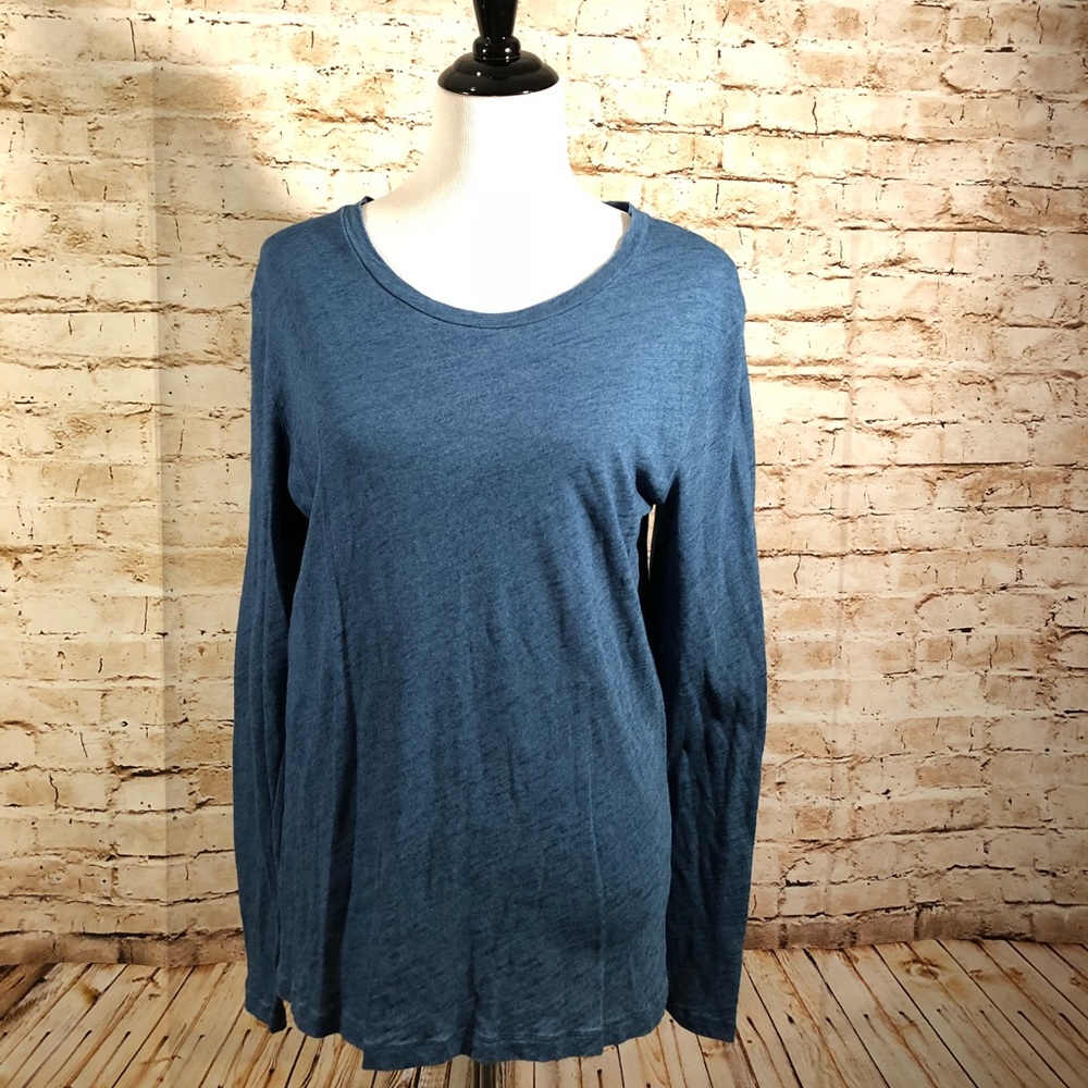 J crew vintage cotton long sleeve T-shirt xl blue